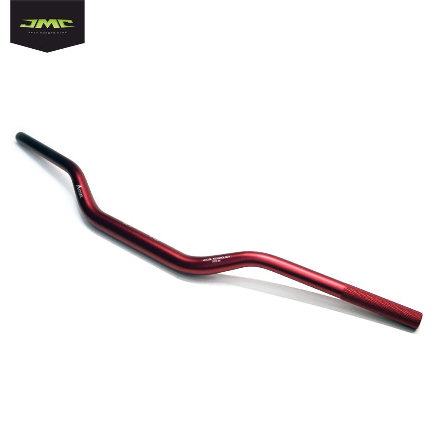Руль Accel TH-04 28.6 мм. Yamaha толстый низкий red