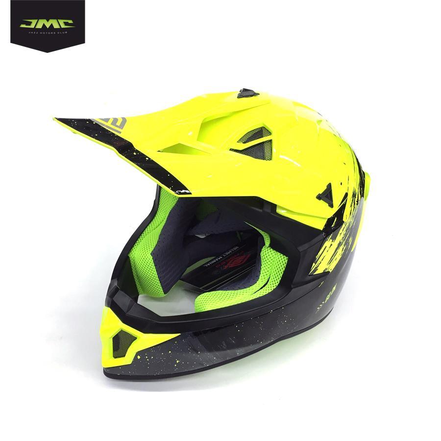 Мотошлем кроссовый Faseed FS-610 Fiber JMSZL (Glossy yellow black) Мотошлем кроссовый Faseed FS-610 Fiber JMSZL (Glossy yellow black)