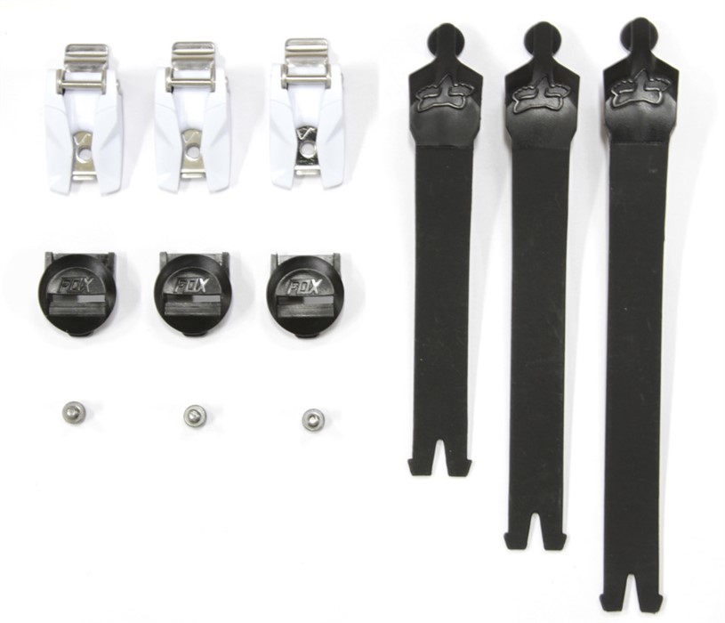 Стрепы к мотоботам с застежками Fox Comp Strap Kit/Buckle/Pass Black