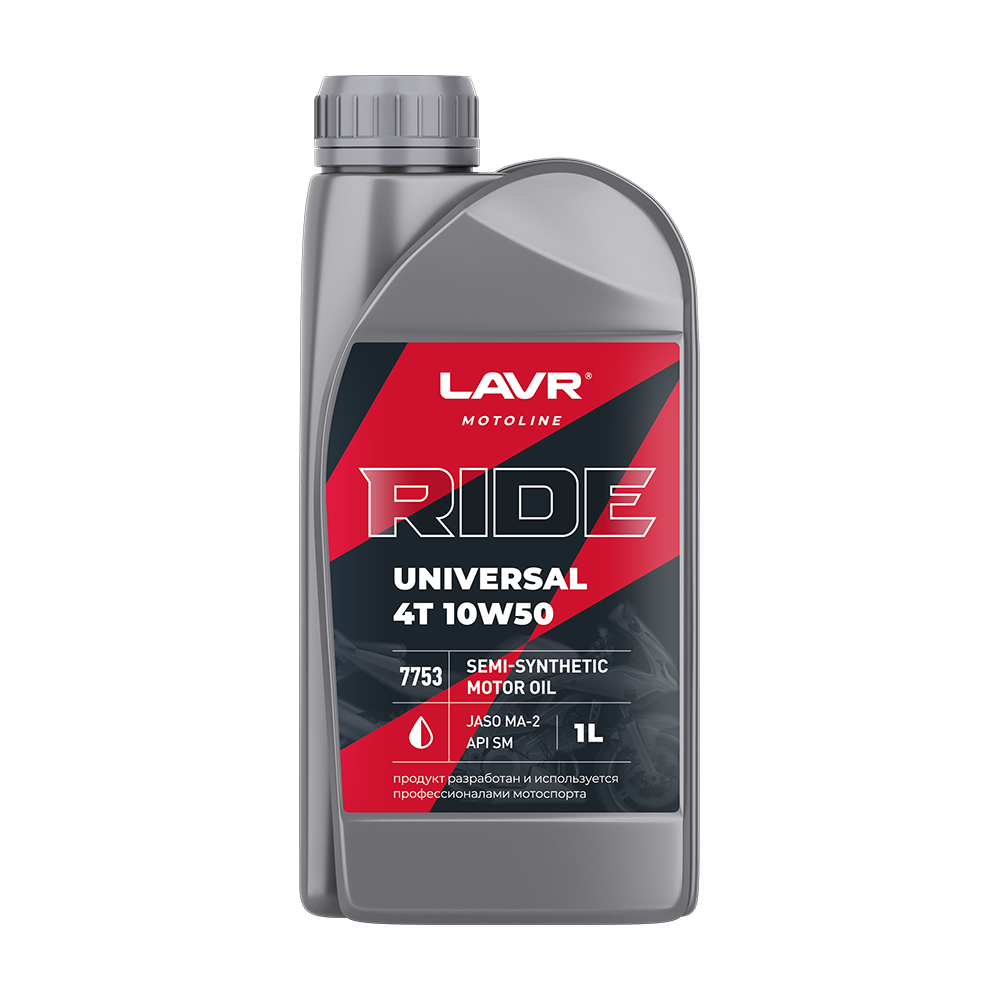 Масло моторное LAVR MOTO RIDE UNIVERSAL 4T 10W50 SM 1 л