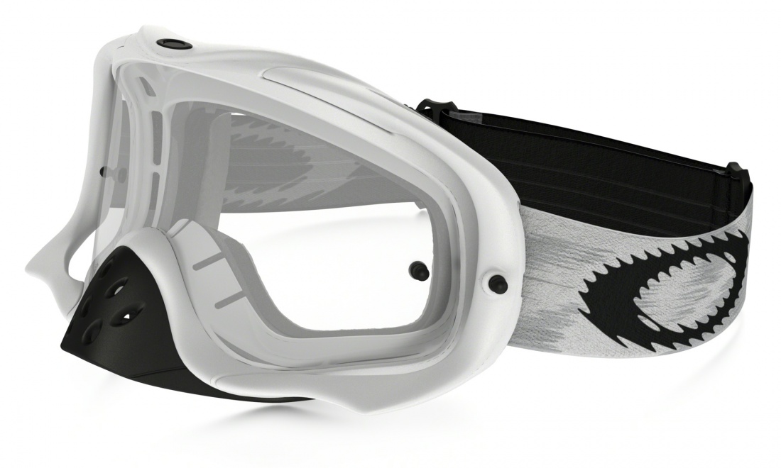 Очки кросс OAKLEY O-Frame 2.0 Solid white matt dark grey (OO7068-45)