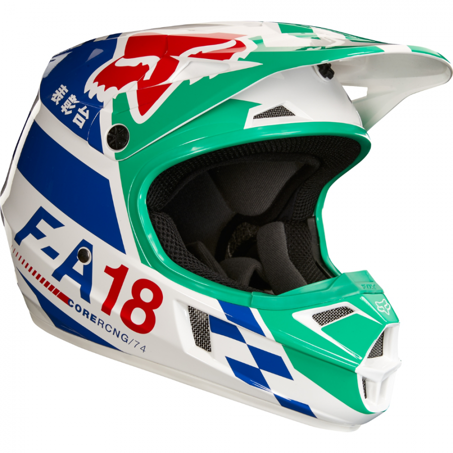 Шлем подростковый Fox V1 Sayak Youth Helmet Green 
