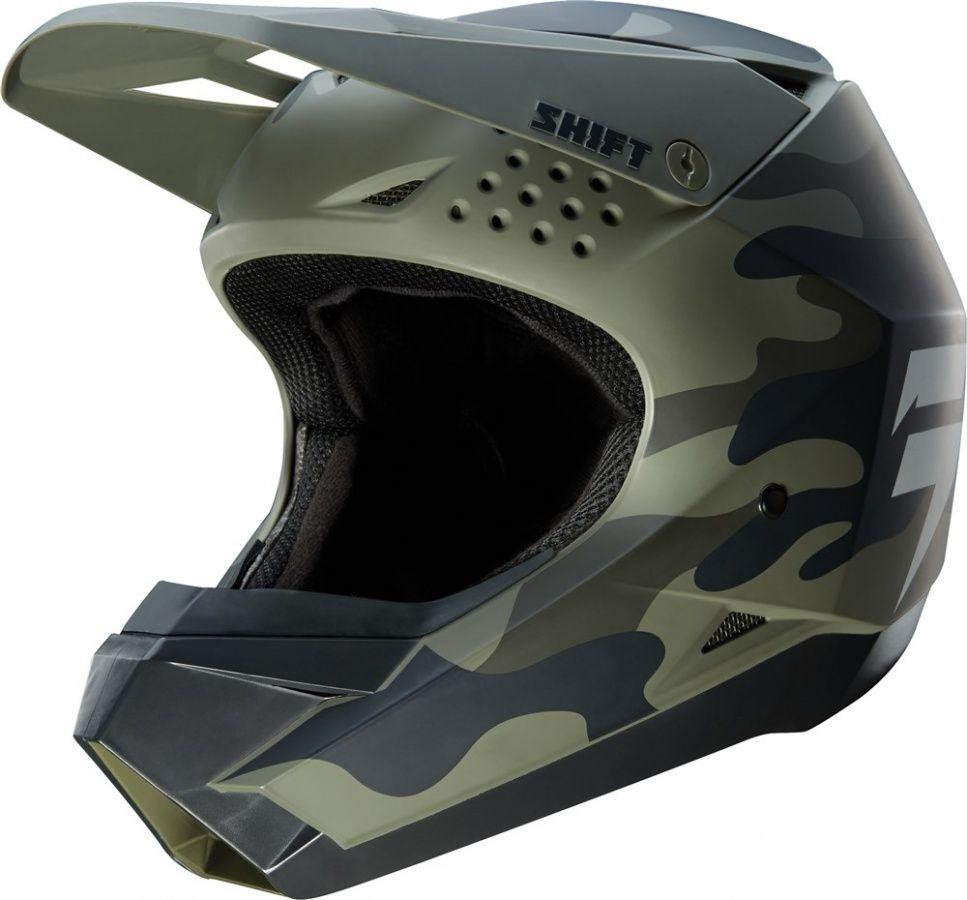Шлем кросс Shift White Helmet Camo 