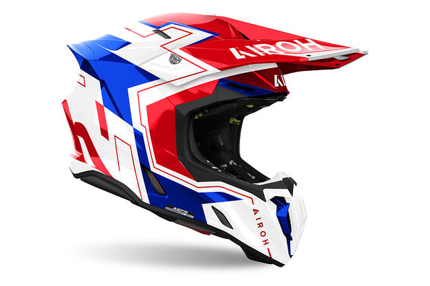 AIROH TWIST 3 DIZZY Blue Red Glossy 25 900 25 900 JazzMoto