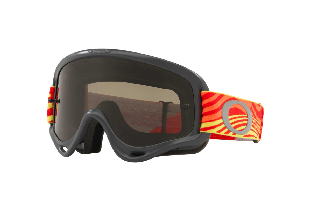 Очки кросс детские OAKLEY O-Frame XS Wind Tunnel black/orange Dark grey (OO7030-18)