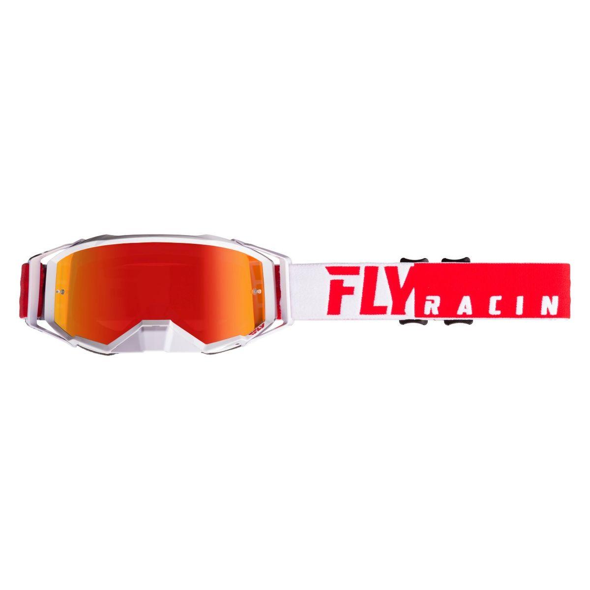 Очки кросс FLY RACING ZONE PRO (2019) red/white red mirror