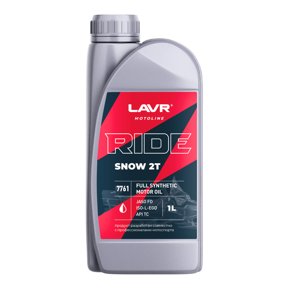 Масло моторное синтетическое LAVR RIDE SNOW 2Т FD 1 л