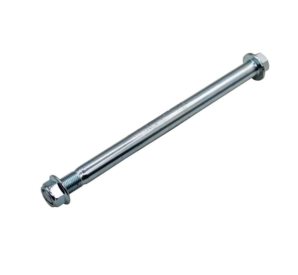 Ось колеса передняя в сборе KAYO L=230mm D=15mm