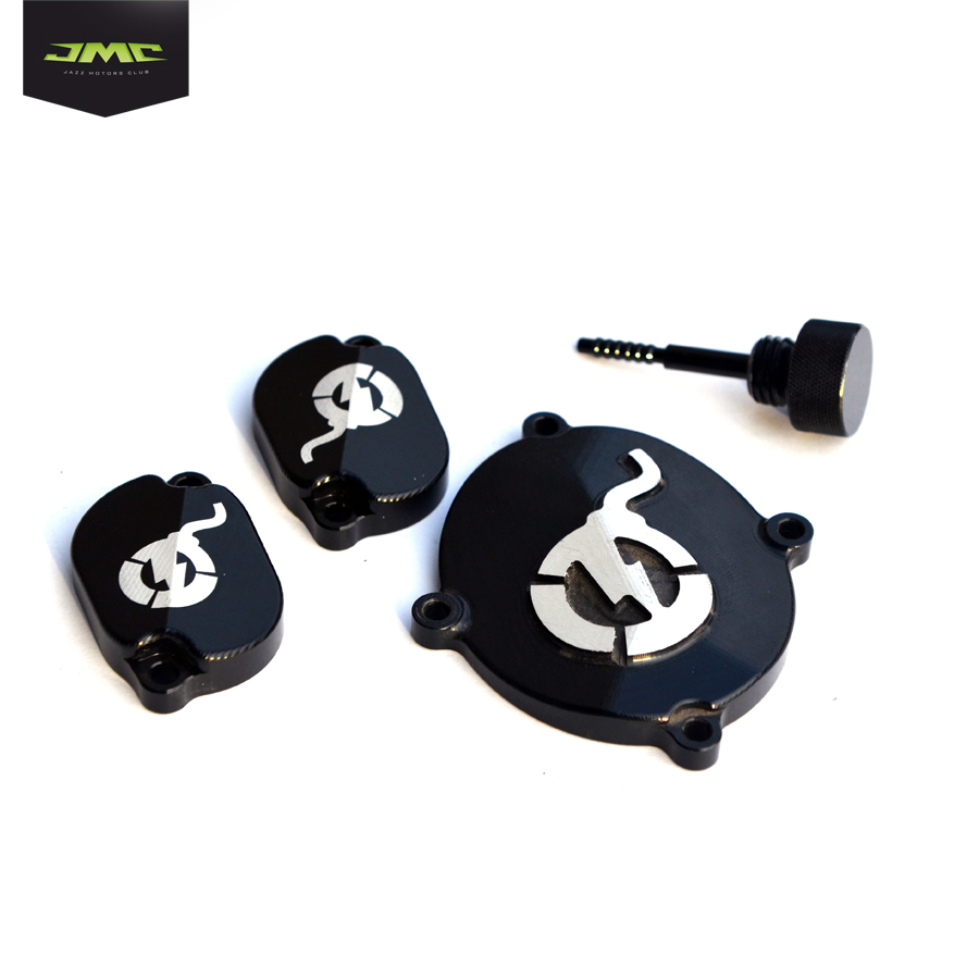 Комплект крышек ГРМ ZS CNC и алюмиевый щуп NITRO CIRCUS black