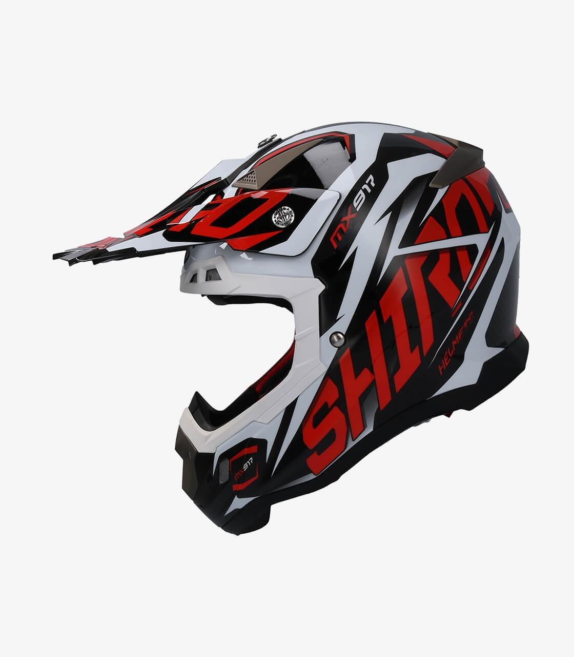 Шлем кросс SHIRO MX917 Thunder Red 