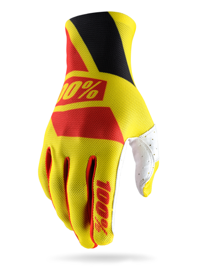 Перчатки 100% Celium Glove Yellow/Red 