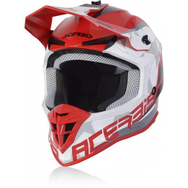 Шлем кросс ACERBIS LINEAR RED/WHITE 