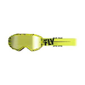 Очки кросс FLY RACING ZONE (2019) Hi-Vis yelow/black gold leans