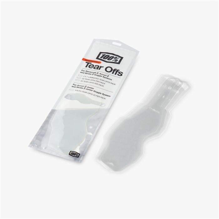 Линзы отрывные 100% RC2/AC2/ST2 Laminated Tear Offs 20 шт