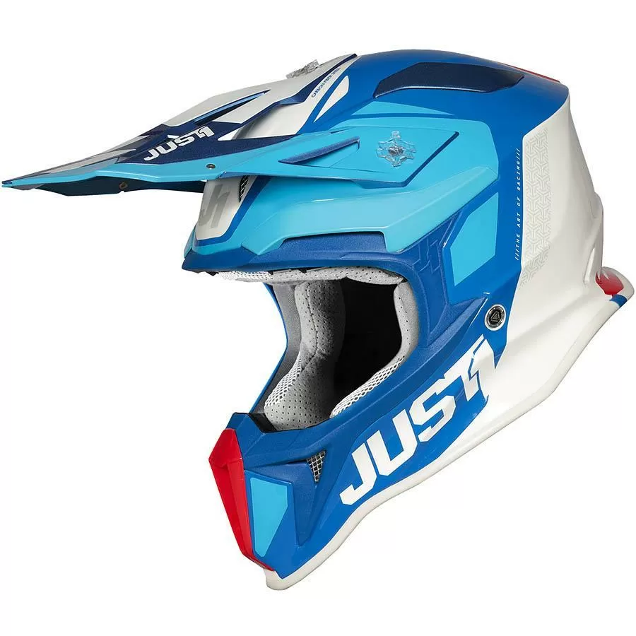 Шлем (кроссовый) JUST1 J18 PULSAR blue/red/white