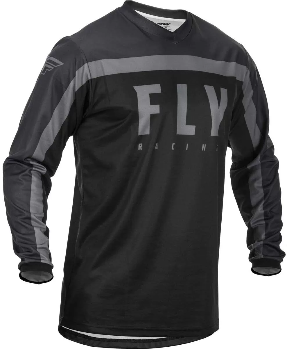Джерси FLY RACING F-16 черная/серая (2021) 