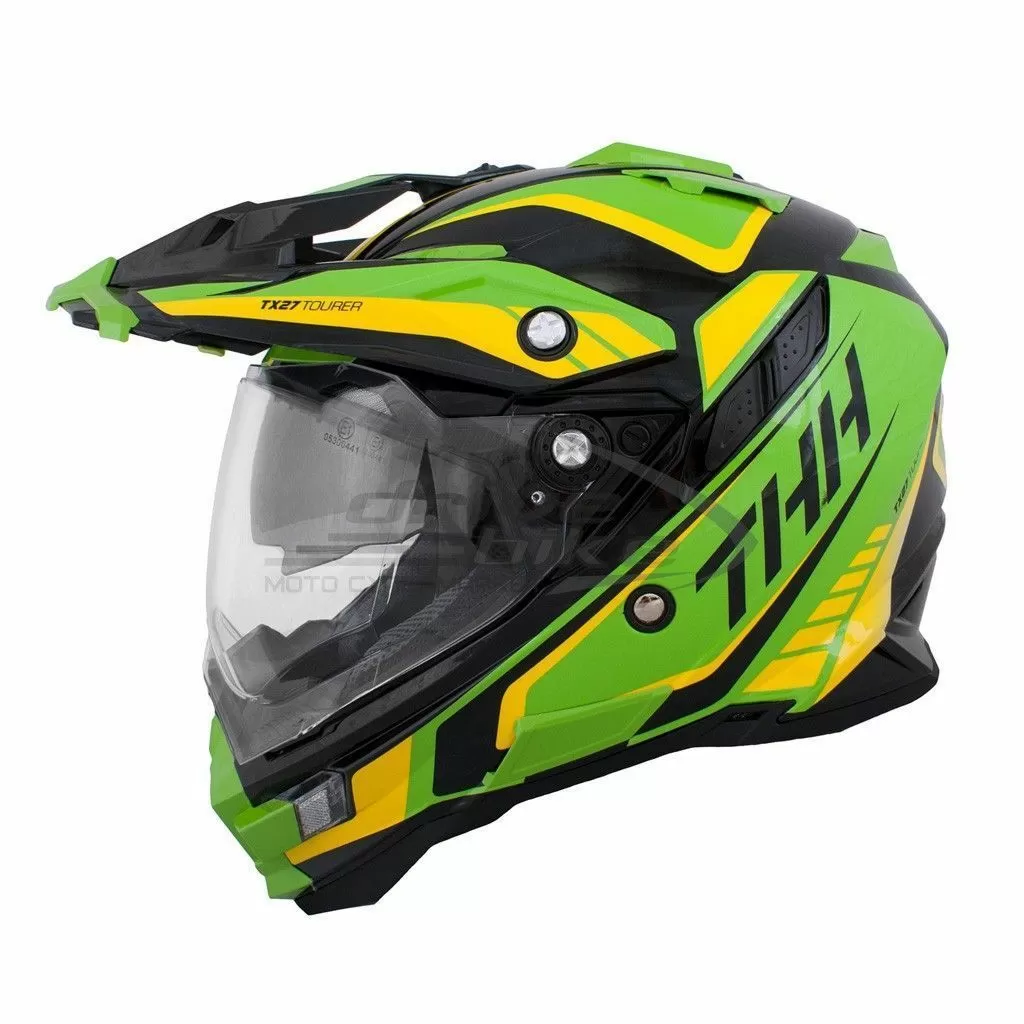Шлем кросс TX-27 # 3 VENTURE black/yellow/green 