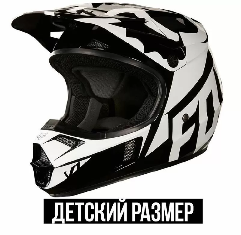 Шлем подростковый Fox V1 Race Youth Helmet Black 