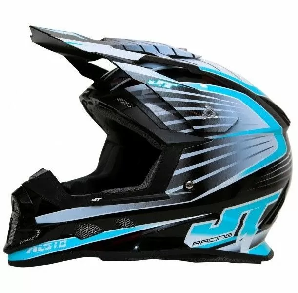 Шлем кросс JT Racing ALS 1.0 black/blue 