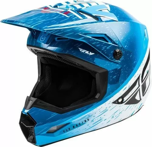 Шлем (кроссовый) FLY RACING KINETIC K120 ECE синий/белый/красный (2020)   