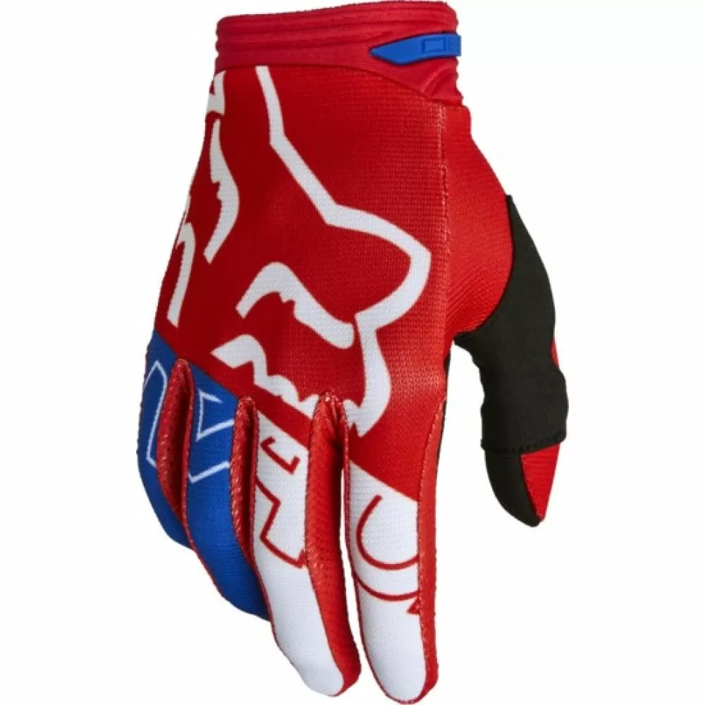 Мотоперчатки Fox 180 Skew Glove White/Red/Blue 