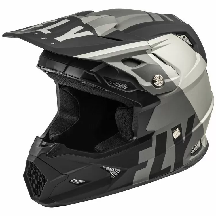 Шлем (кроссовый) FLY RACING TOXIN MIPS TRANSFER серый/черный матовый (2020)   